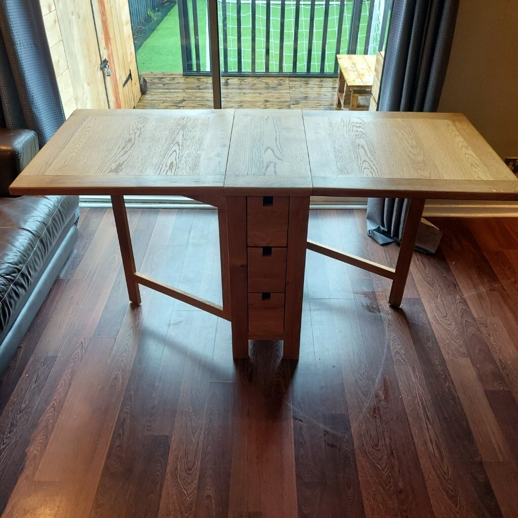 Solid Wood Folding Dining Table in Thornliebank, Glasgow Gumtree