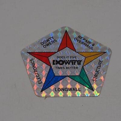 Dowty Coal Mine Holographic Mining Equipment Helmet Decal Sticker