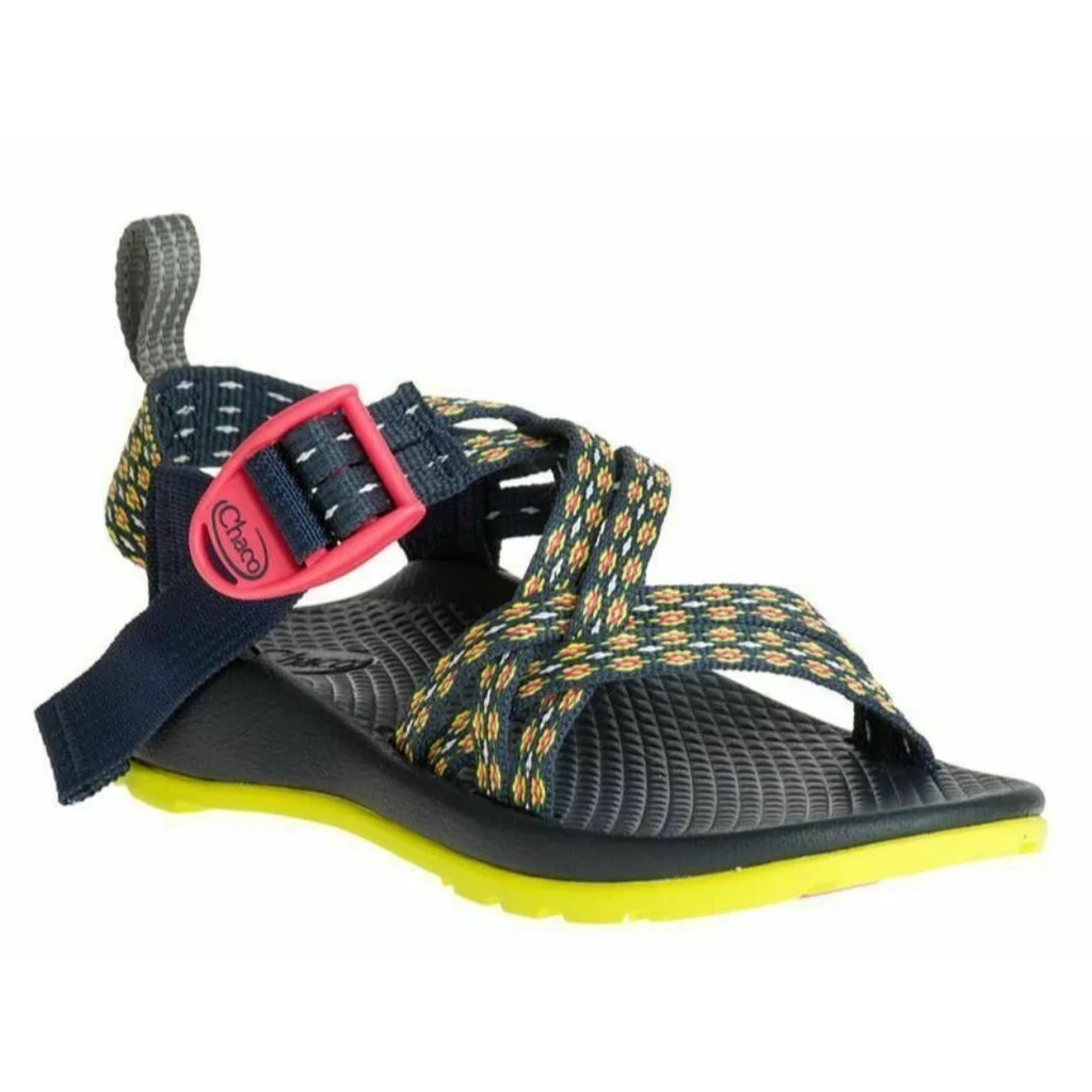Chaco ZX/1 Ecotread Girls Kid's/Junior Sandals Black Yellow