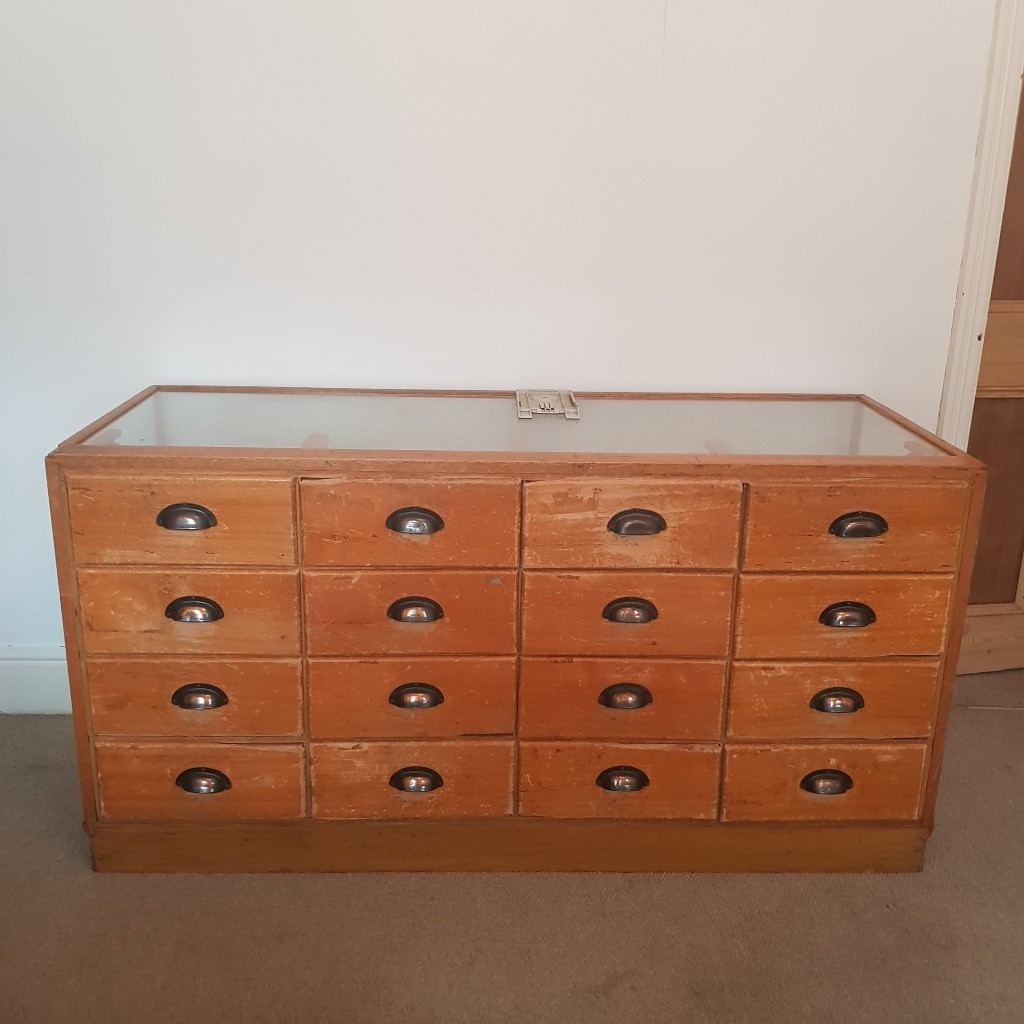 Haberdashery drawers/display vintage/antique in Kings