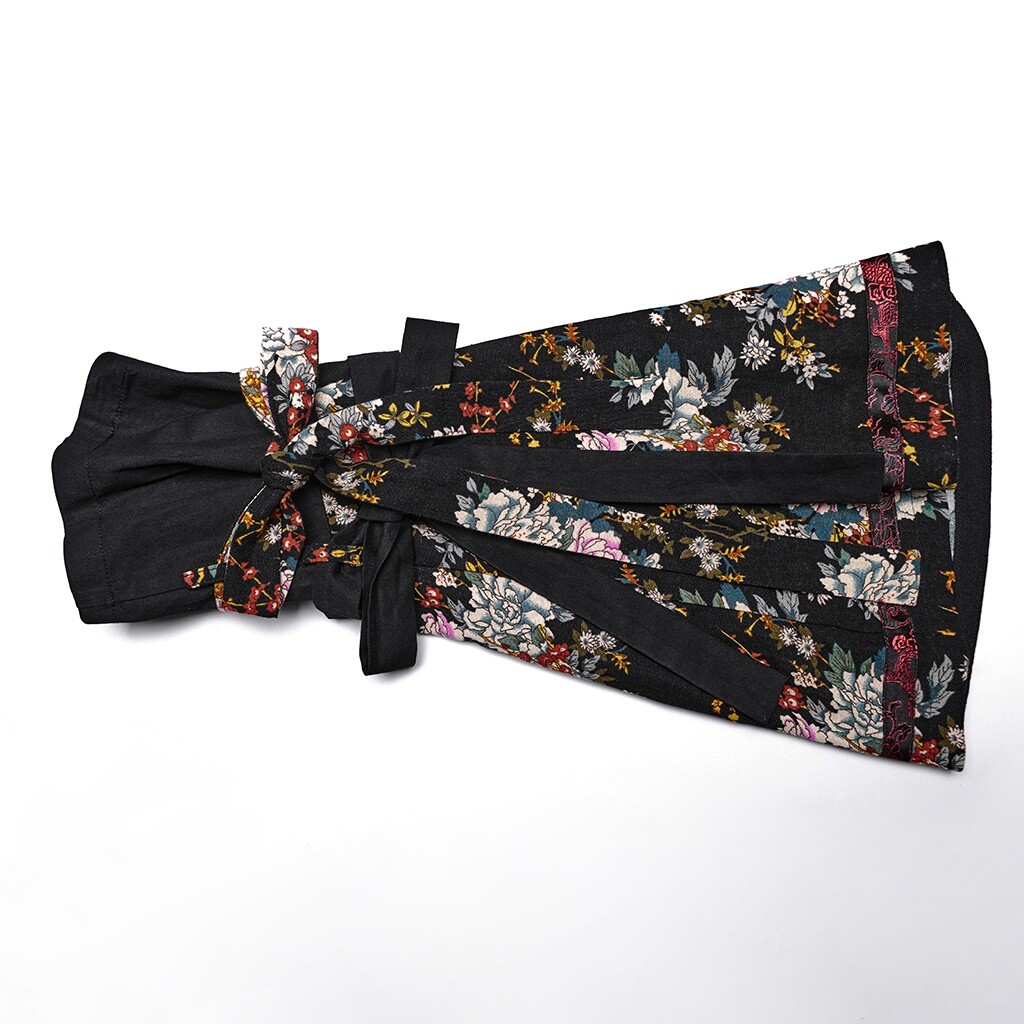 Pre-owned Punk Rave Lolita Lovely Pretty Japanese Style Princess Kimono Long Sleeve Dress In Black