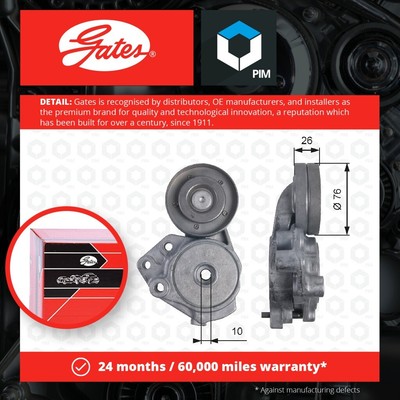 Aux Belt Tensioner fits VW TOURAN 1T, 1T3 1.4 06 to 15 Automatic Transmission