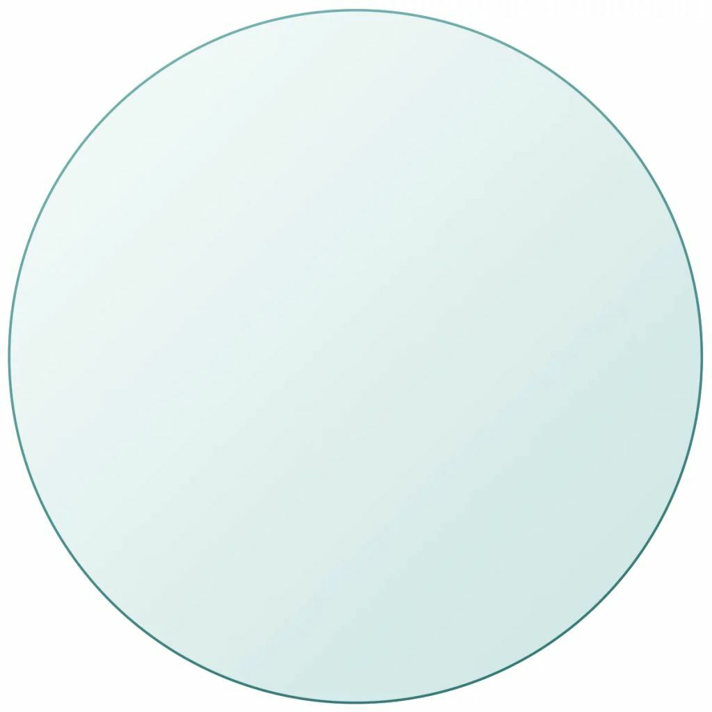 Tischplatte aus gehärtetem Glas rund Tisch Glasplatte Glasscheibe 900