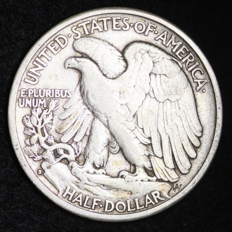 1929-S Walking Liberty Half Dollar CHOICE XF FREE SHIPPING E372 XCN