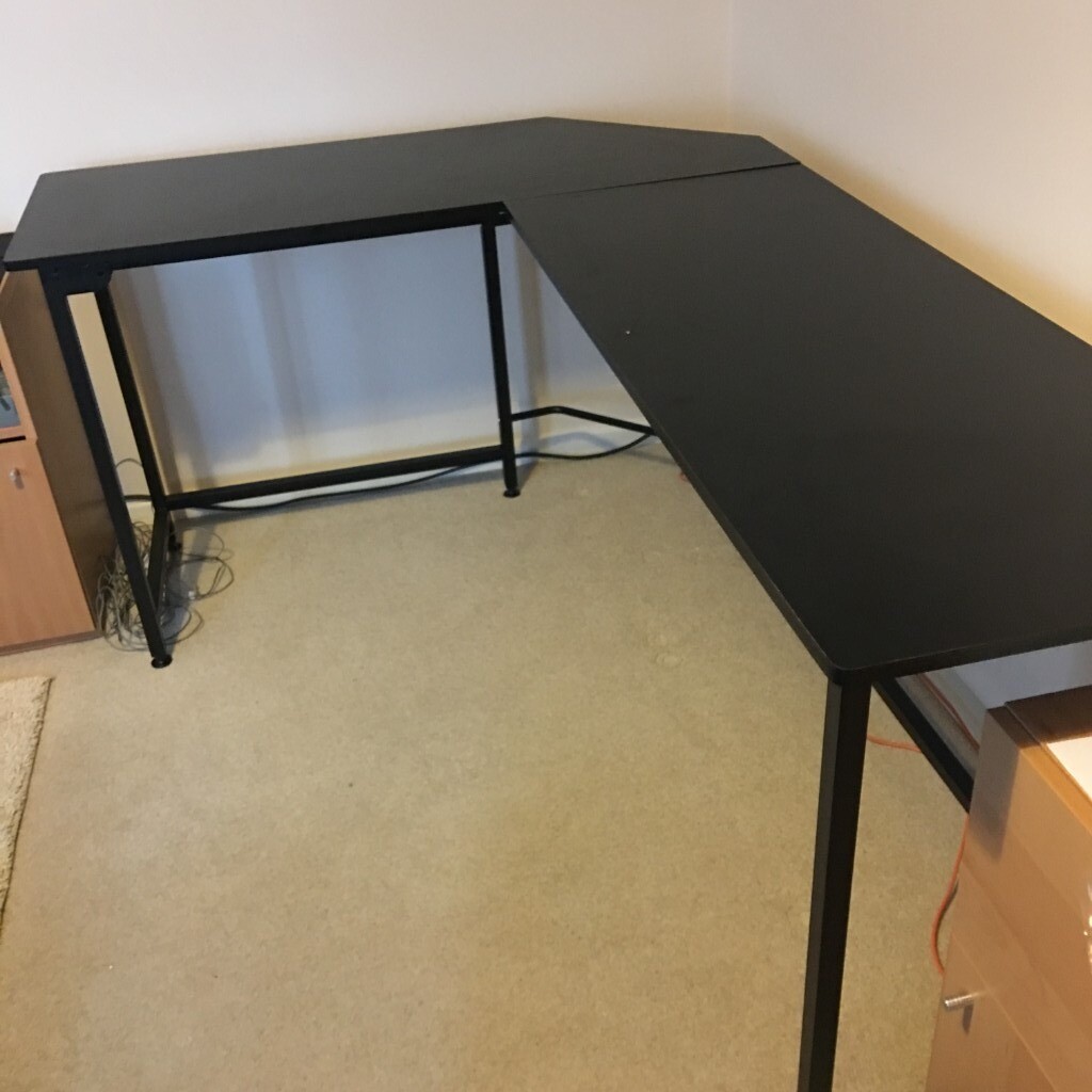 Black L Shape Corner Desk in StokeonTrent, Staffordshire Gumtree