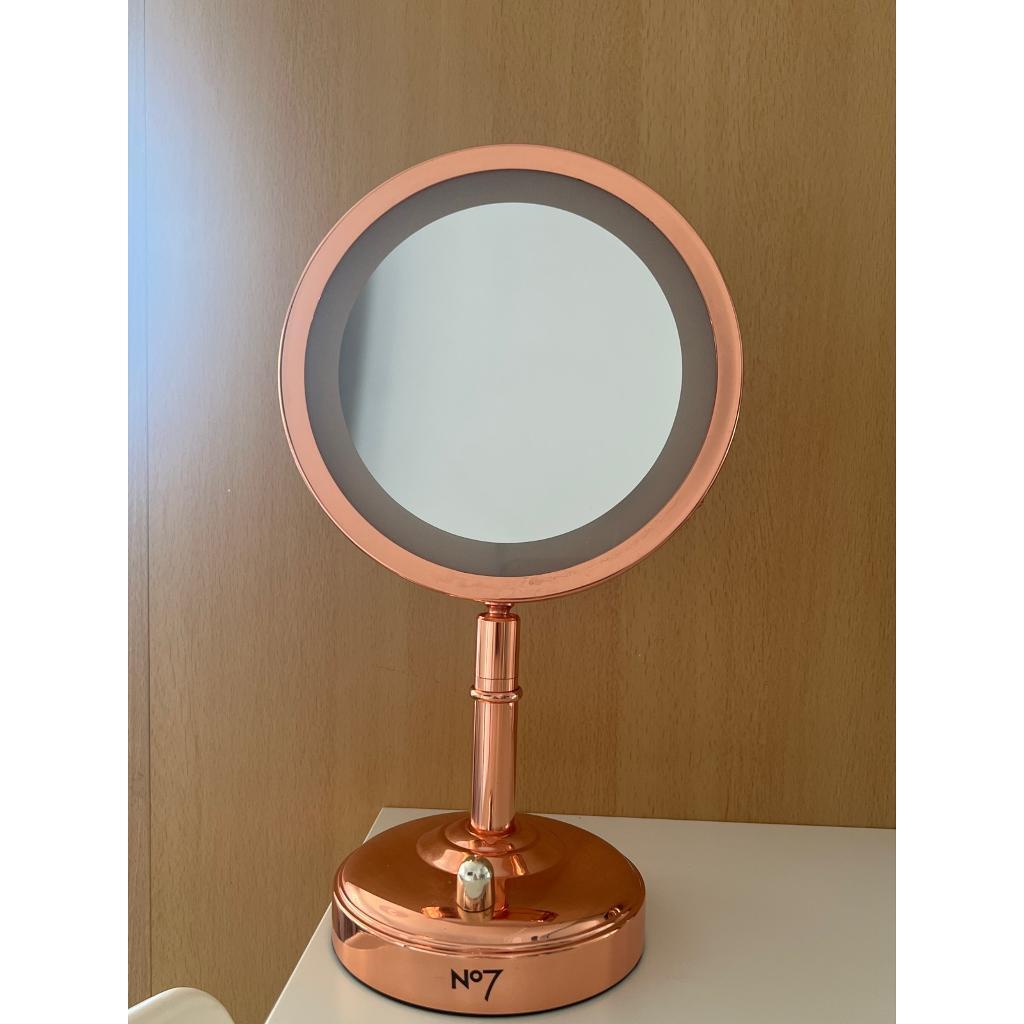 No7 Rose Gold Illuminated Makeup Mirror 