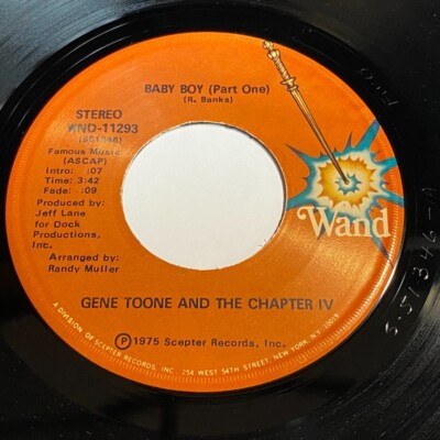 Gene Toone And The Chapter IV - Baby Boy (Part One) / (Part Two) 45 - Soul