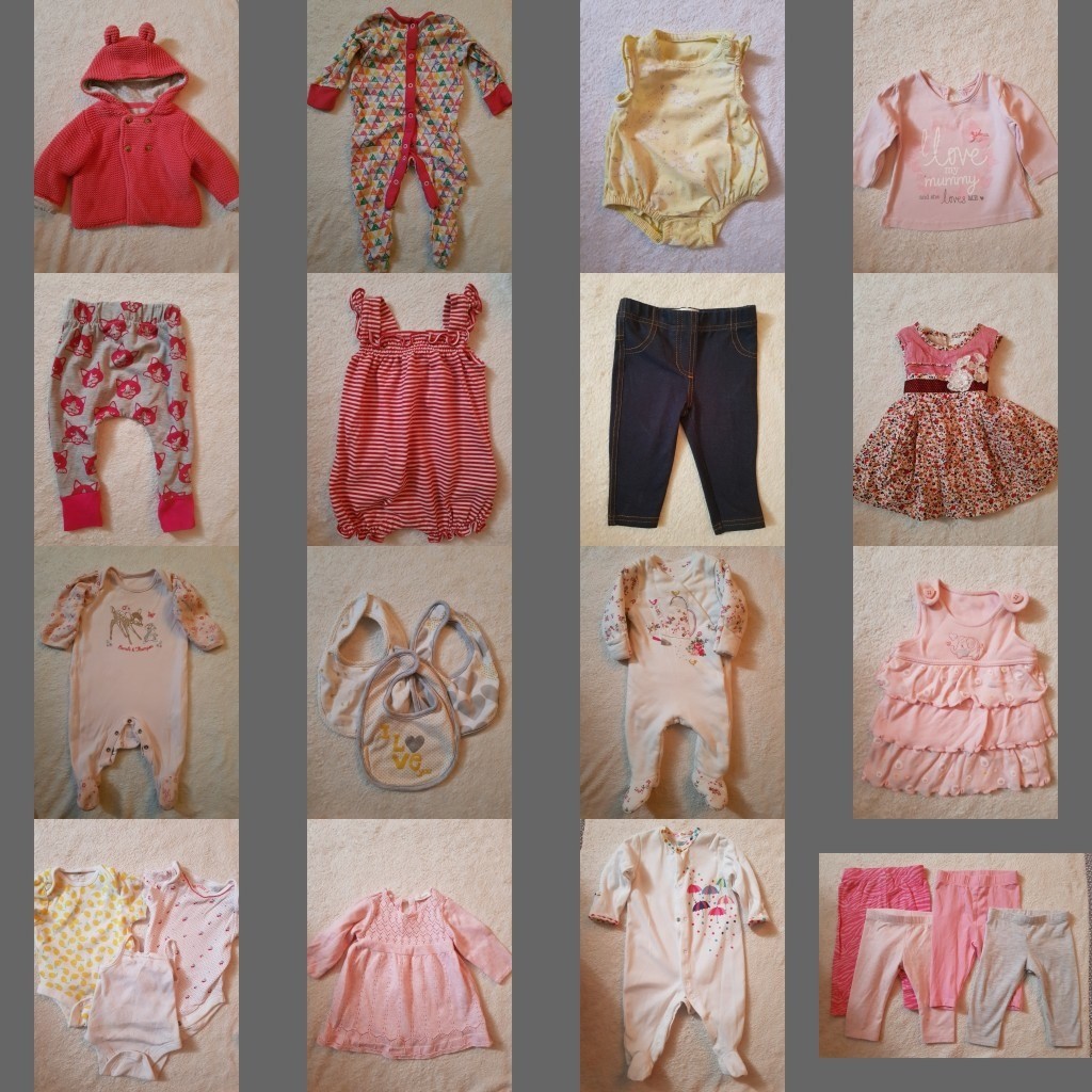 Baby girls clothes bundle age 03 months in Worthing, West Sussex