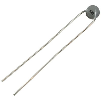 2 EPCOS NTC 100R 10% 450mW RM5 0,45 Watt Widerstand Temperaturmessung 856217