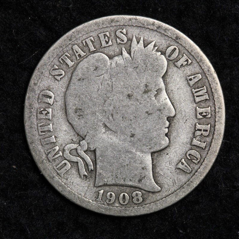 1908-O Silver Barber Dime GOOD = | eBay