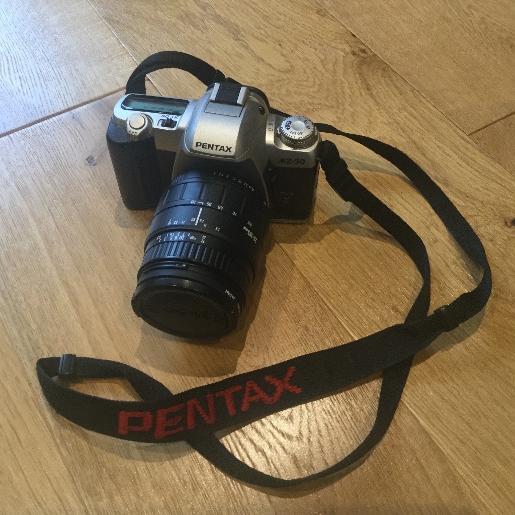 Pentax MZ50 compact SLR with Sigma 28105mm 1.45.6 UCII Zoom Lens
