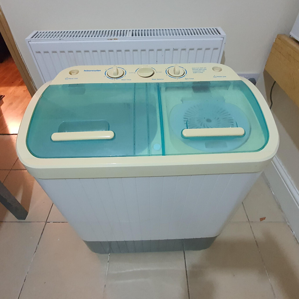 DELUXE Twin Tub Washing Machine Spin Dryer For Camping, Caravan
