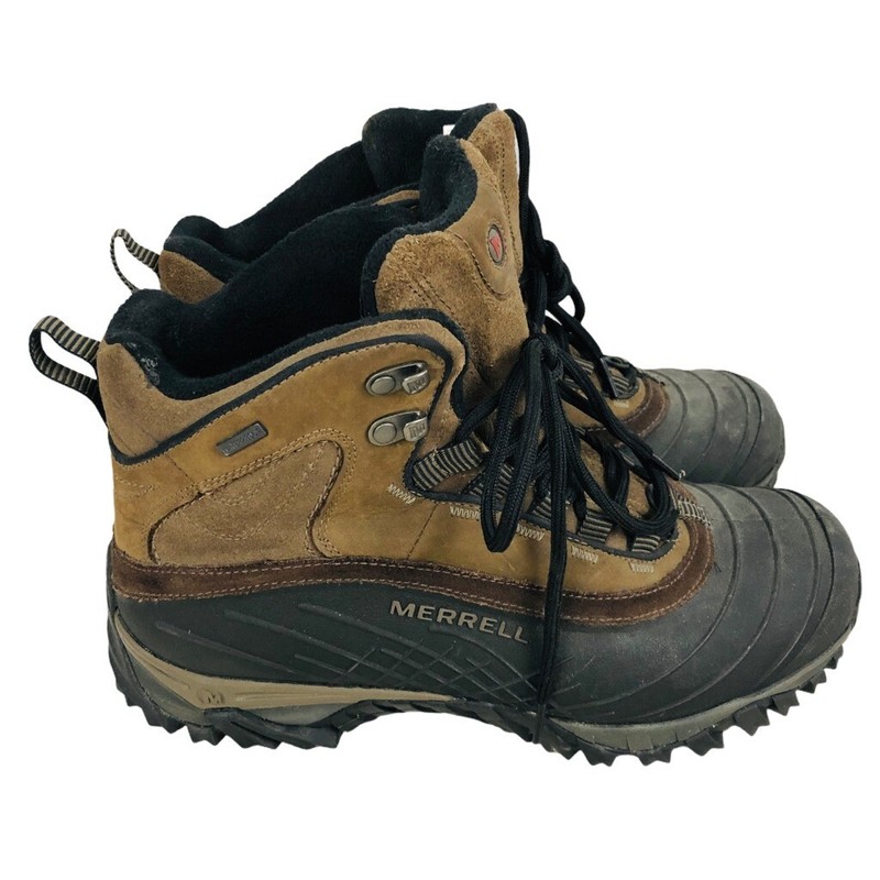 Hiking Trail Boots Brown Leather 