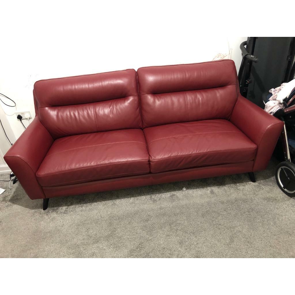 Dfs leather sofa 3 and 2 seater. in Kensington, Merseyside Gumtree