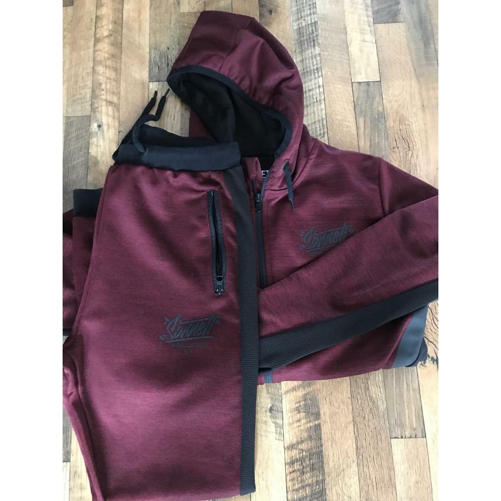 boys burgundy tracksuit