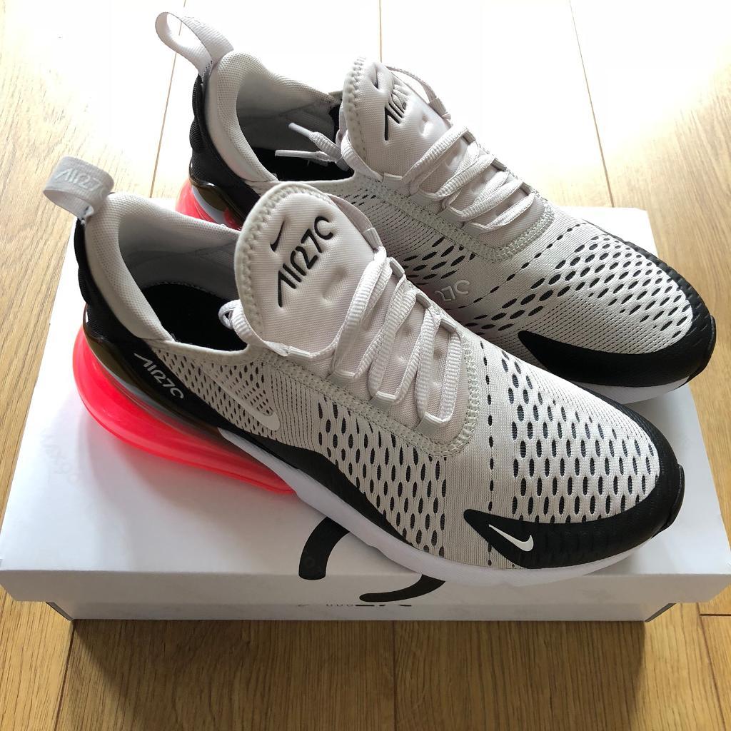 NIKE AIR MAX 270 (size 9) Black / Light Bone / Hot Punch | in ... NIKE AIR MAX 270 (size 9) Black / Light Bone / Hot Punch