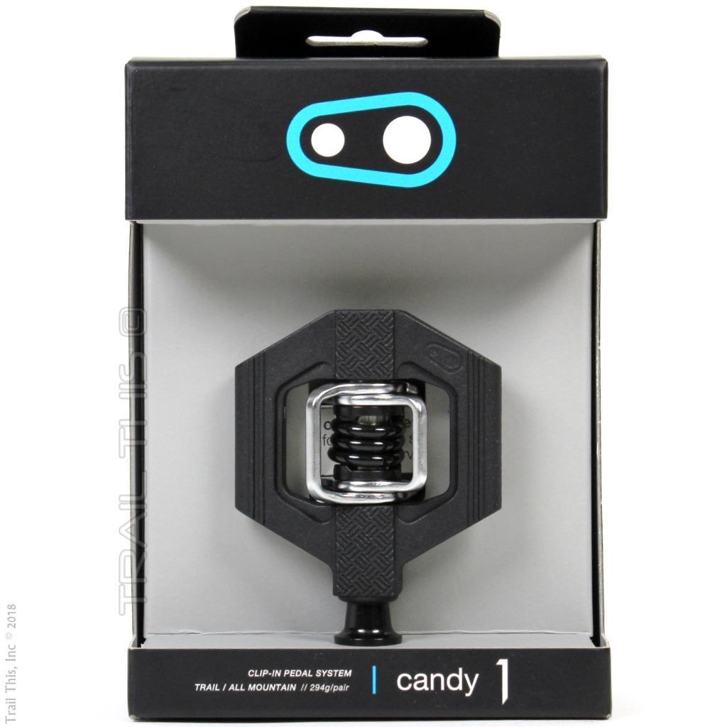 Crank Brothers Candy 1 Clipless MTB Bike Pedals with Cleats Black Red or Blue