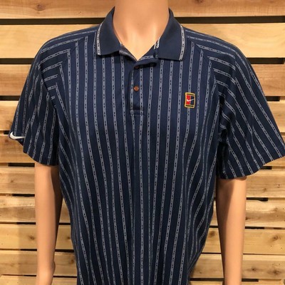 nike golf shirt blue