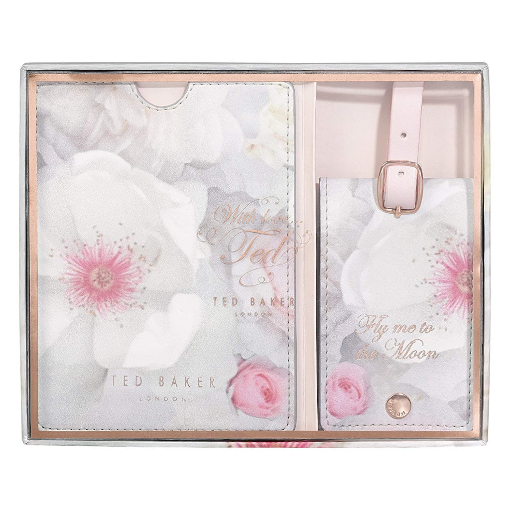 Ted Baker Passport Holder and Luggage Tag set (Fly me to the moon