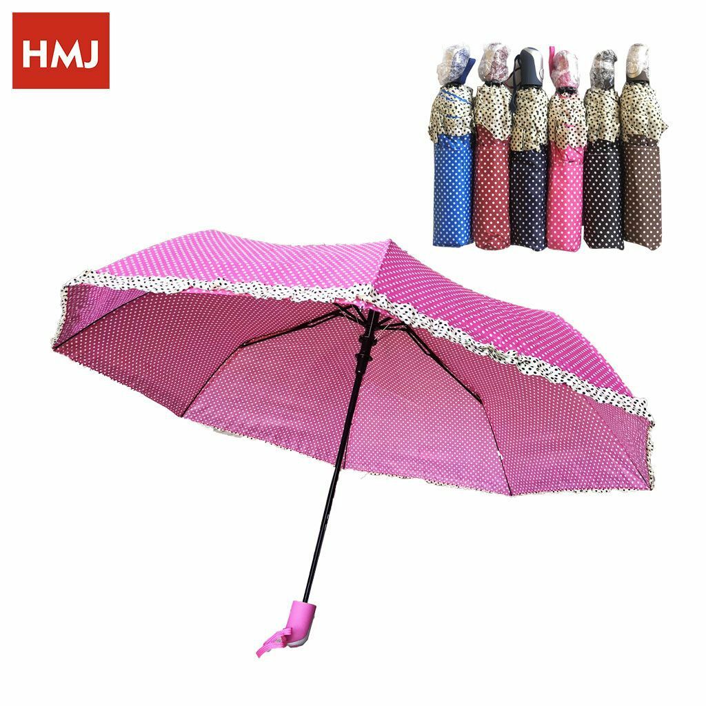 Set 12 Pezzi Ombrelli Con Manico Elegante Tascabili Donna Da Borsa hmj