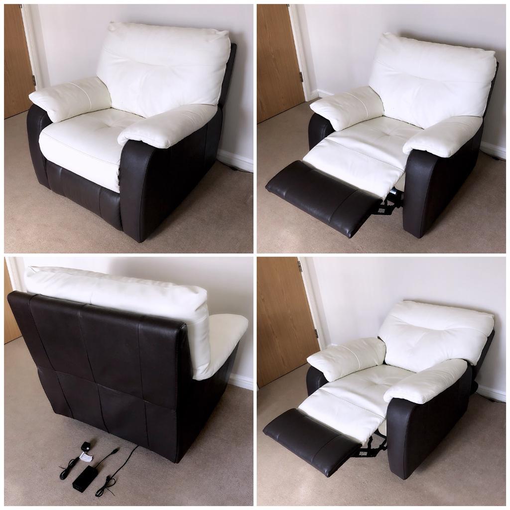 RRP £1398.00 DFS Mercier Electric Leather Recliner Arm Chair Sofa Bed