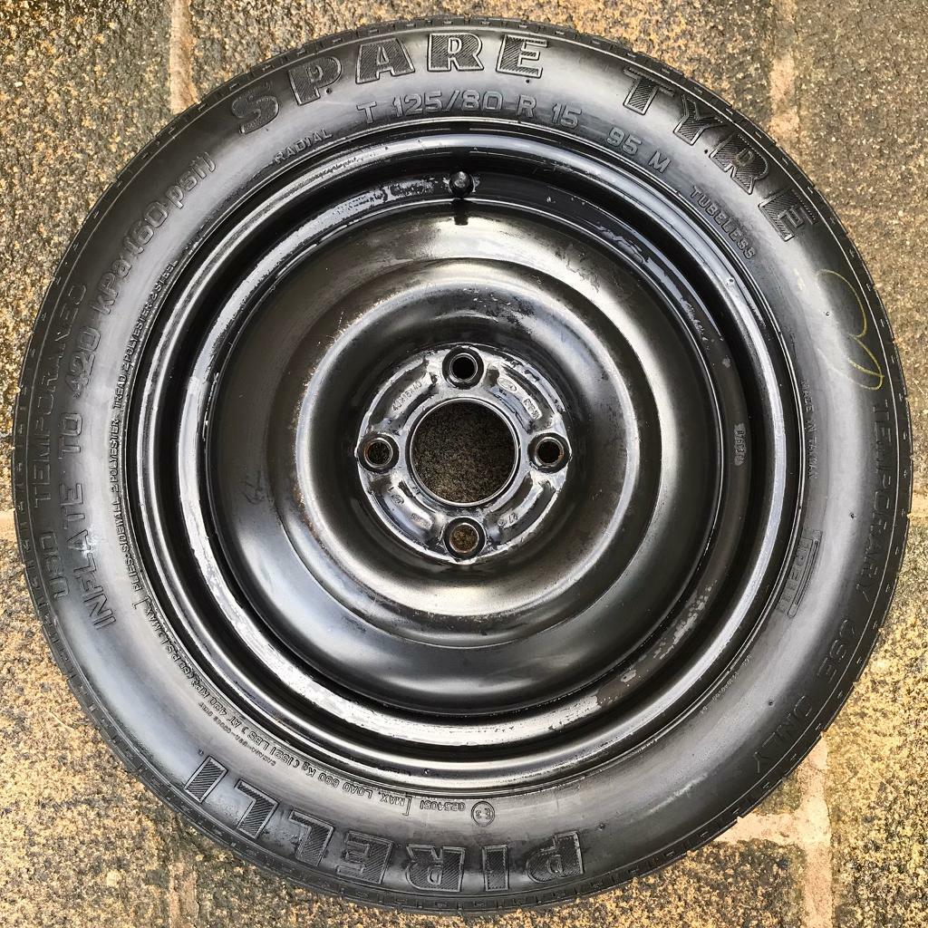 FORD FIESTA MK7 MK8 20082018 SPACE SAVER 15" SPARE WHEEL AND TYRE in Maltby, South Yorkshire
