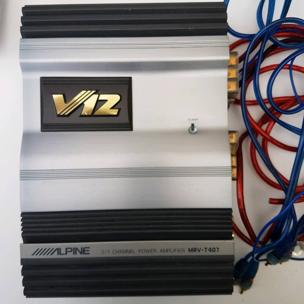 Alpine V12 1/2 Channel Power Amp MRVT407 in Coalpit Heath, Bristol