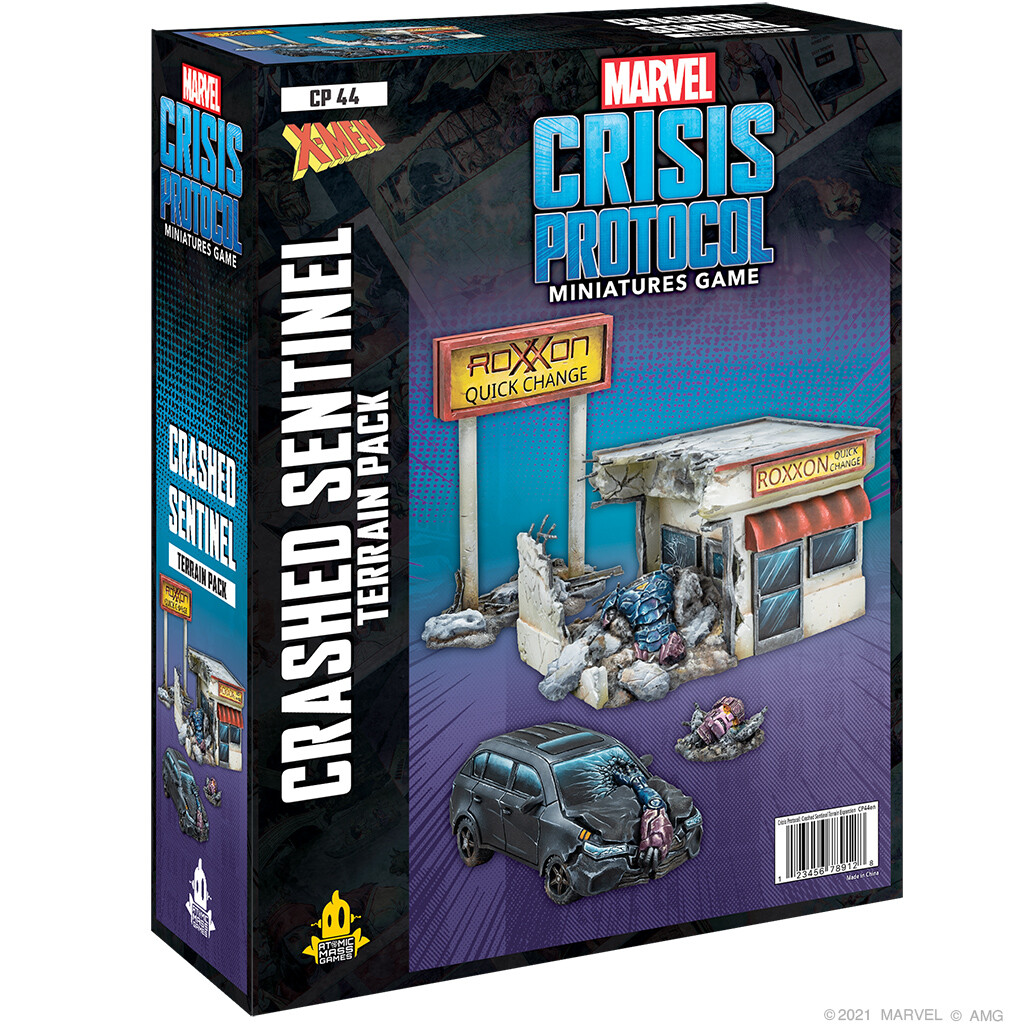 РАЗБИТЫЙ SENTINEL TERRAIN РАСШИРЕНИЕ Marvel Crisis Protocol Atomic Mass Games NIB