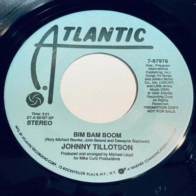 Johnny Tillotson - Bim Bam Boom / (Same) 45 - Atlantic 7-87978