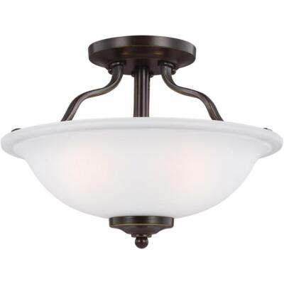 Sea Gull Emmons 2 Light 13 inch Chandelier, Heirloom Bronze, 7739002-782