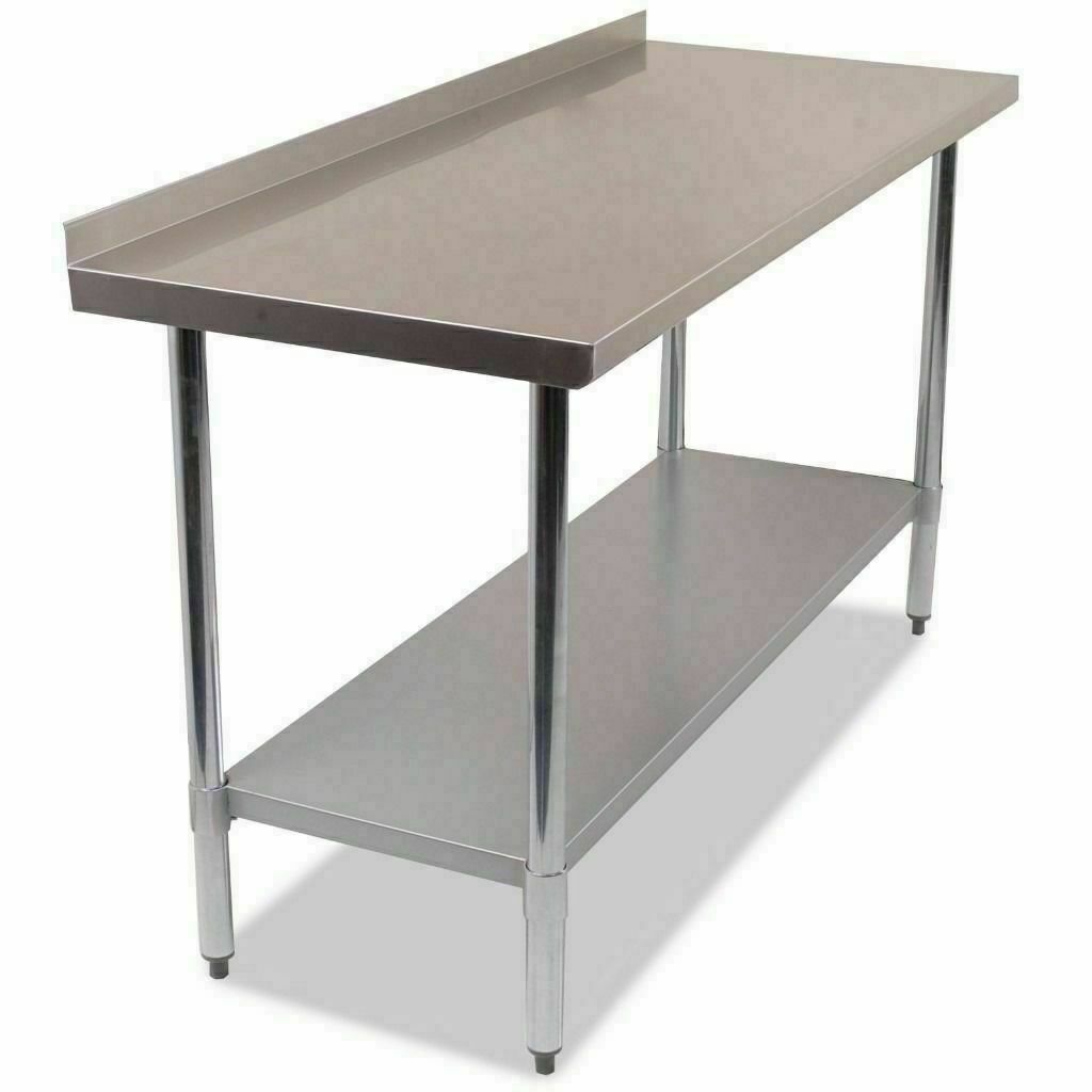 Stainless Steel Commercial Work Bench Kitchen Catering Table 1500mm