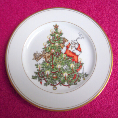 Fitz & Floyd (St. Nicholas) 7 1/2'' SALAD PLATE(s) Exc (3 left)