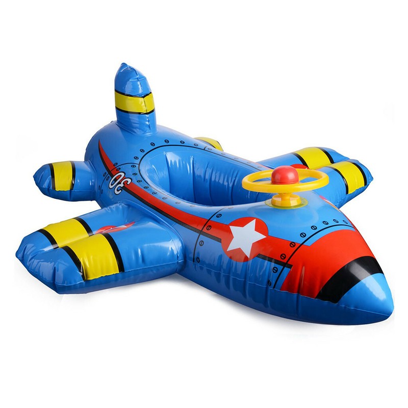 baby kids aircraft inflatable swimming ring swim tube
