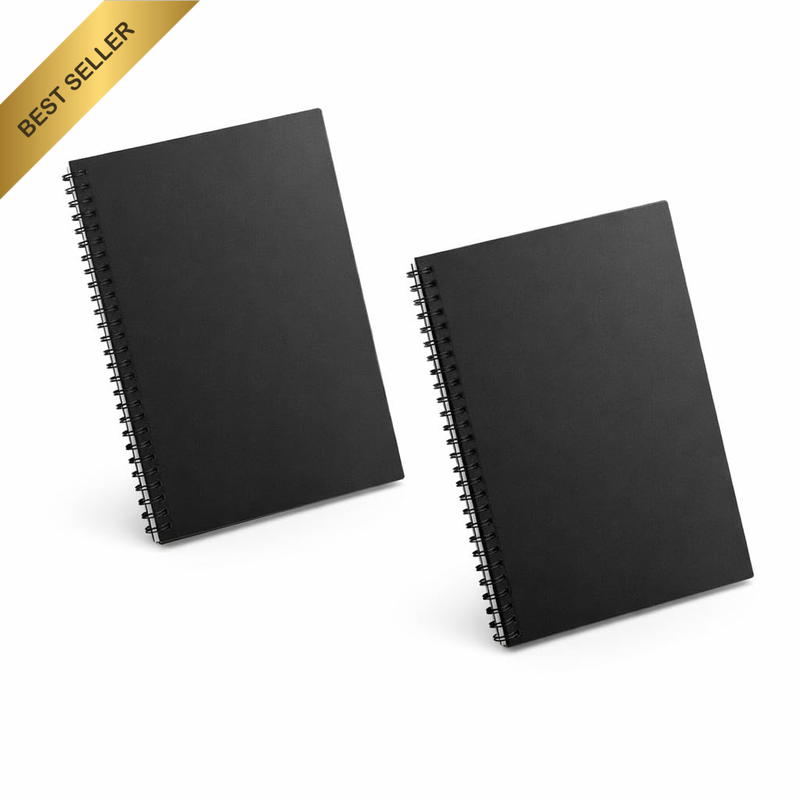 Blissmia® 2 Pcs A5 Spiral Notebook 20.3 X 14.3 Cm Lined Journal Set for School,