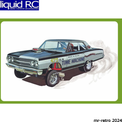 AMT 1302 1/25 1965 Chevy Chevelle AWB Time Machine Plastic Model Kit