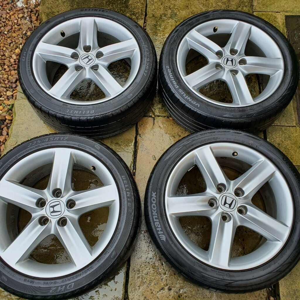 Genuine Honda Civic Type S FN2 Alloy Wheels with Tyres 17" Alloys