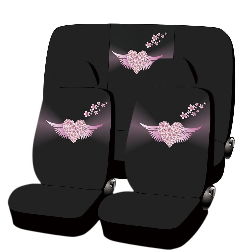 PU LEATHER BLUE /& BLACK SEAT COVERS 11PC SET for GMC ACADIA ENVOY