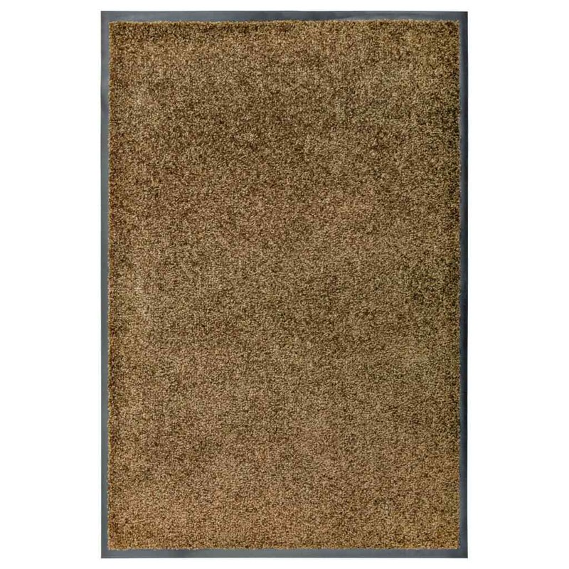 Paillasson Lavable Marron 60x90 Cm