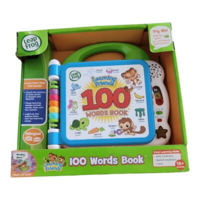 LeapFrog Learning Friends 100 Words Book Kids Baby Interactive Educational Toy