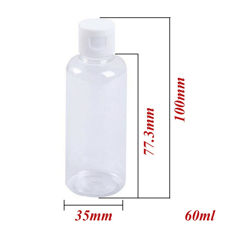 Empty Bottle Hand Cosmetic Cream Travel Lotion Containers Bottle 4PCS 60ML