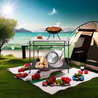 Купить Открытый обеденный стол для приготовления пищи, подвижная ...