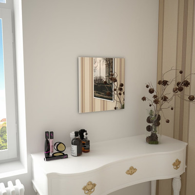 vidaXL Wall Mirror 15.7''x15.7'' Square Glass