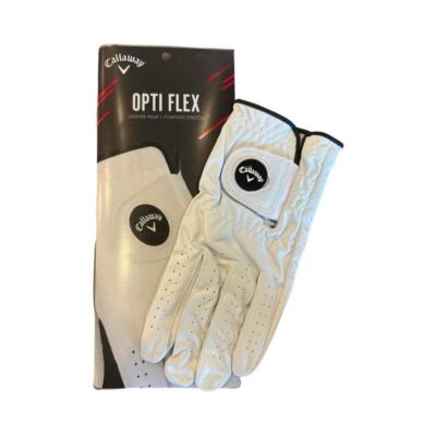  NEW  6 PC CALLAWAY MENS OPTI FLEX GOLF GLOVE-LARGE-LEFT HAND #5317417