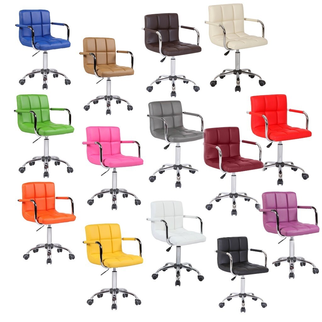 Adjustable Cuban Pu Faux Leather Computer Chair Chairs Office Desk Swivel Studio Salon Barber Wheels In East End Glasgow Gumtree