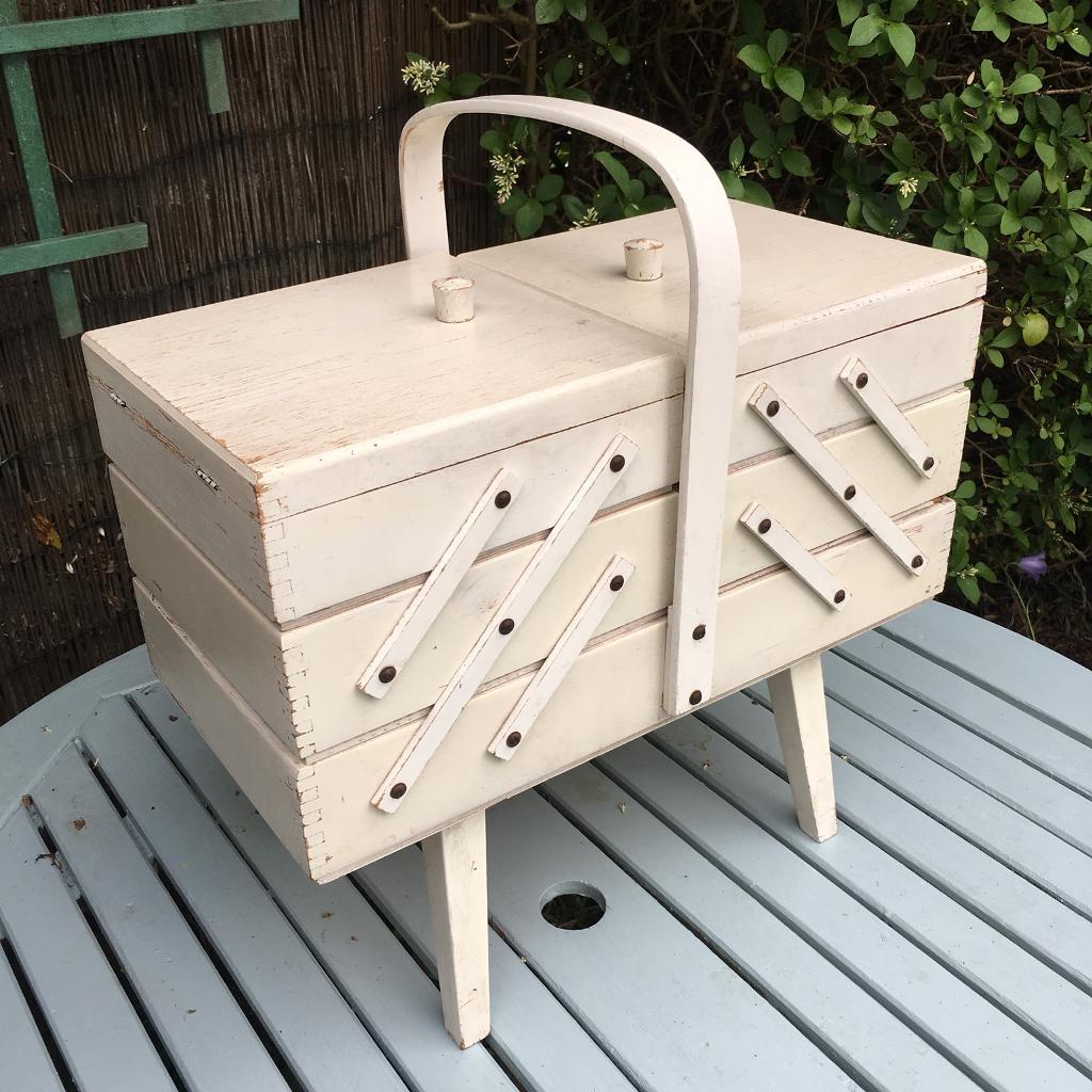 Vintage Wooden Cantilever Sewing Box in Thame, Oxfordshire Gumtree