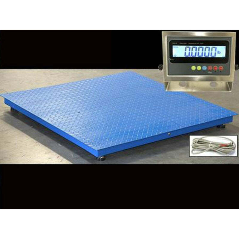5-Year Warranty New Pallet Scale 48"x48" Floor Scale with SS indicator 2500 lbs