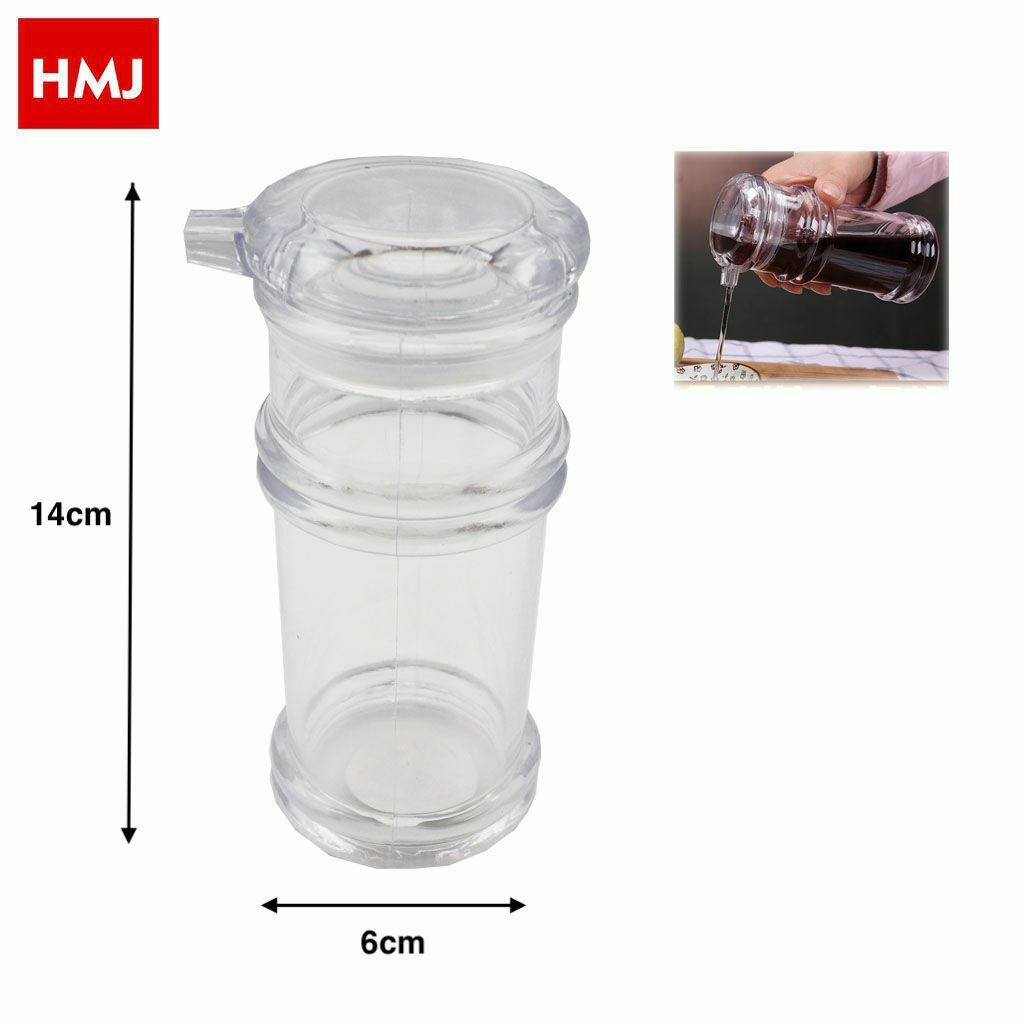 Oliera Plastica Trasparente Contenitore Olio Aceto Cucina hmj