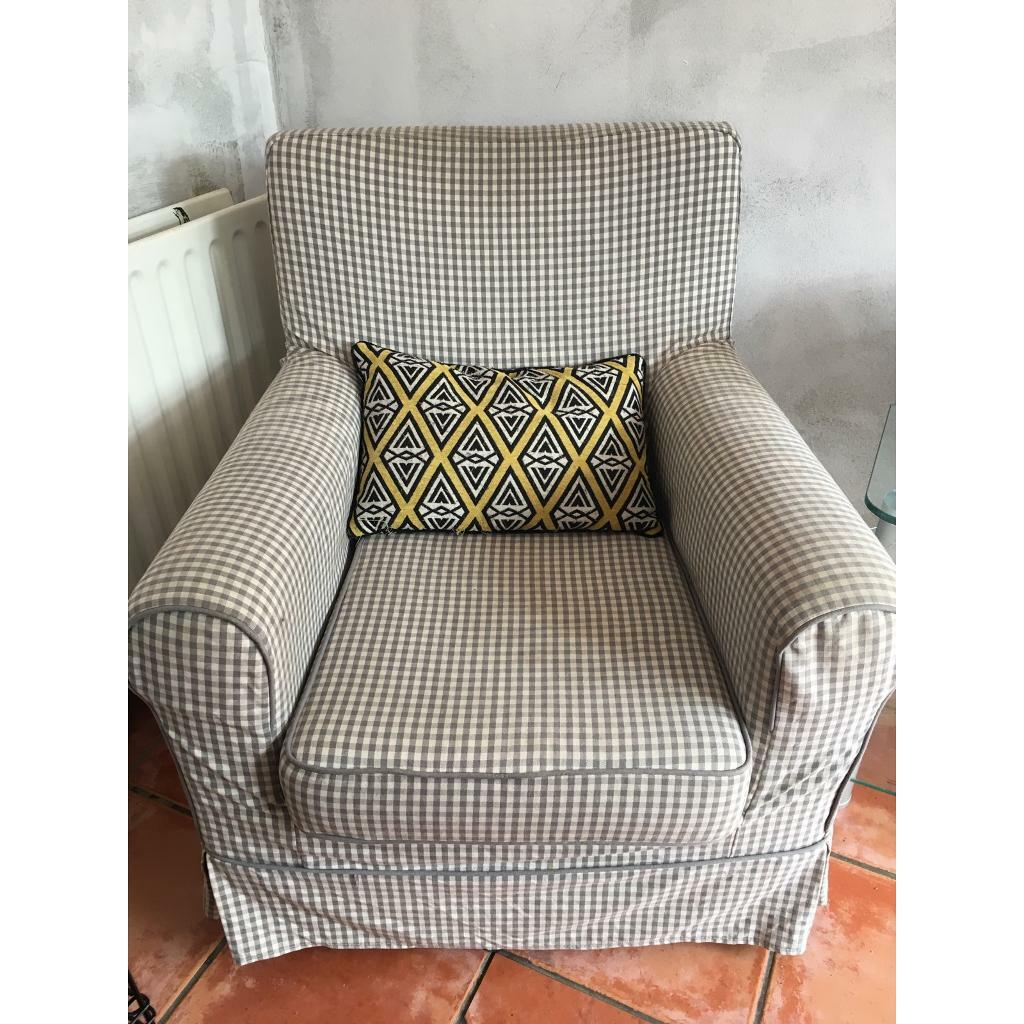 Checkered armchair in Ballyclare, County Antrim Gumtree