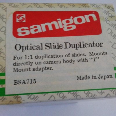 Samigon 1:1 Slide Duplicator #BSA715 for SLR Camera Vintage