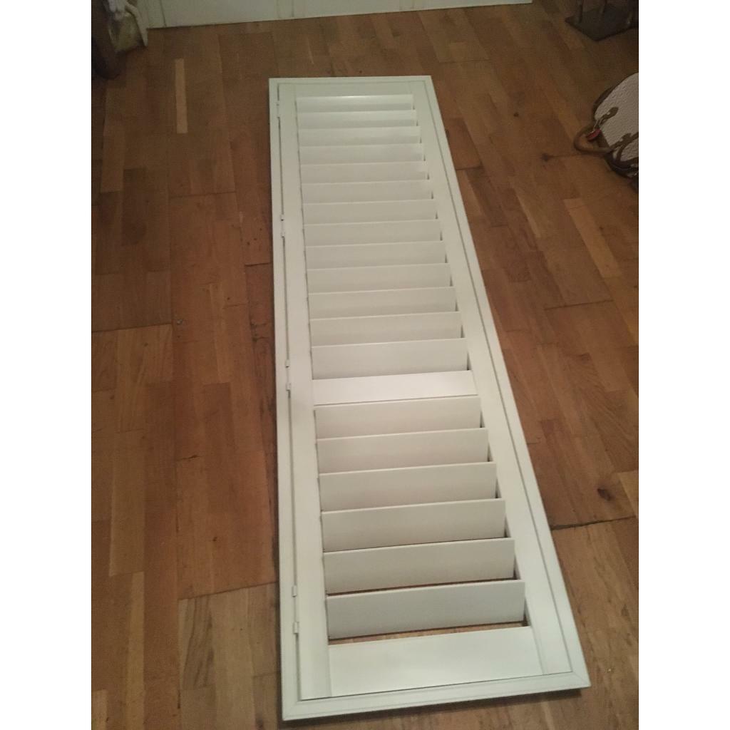 Plantation shutter and z frame faux wood white in Leicester